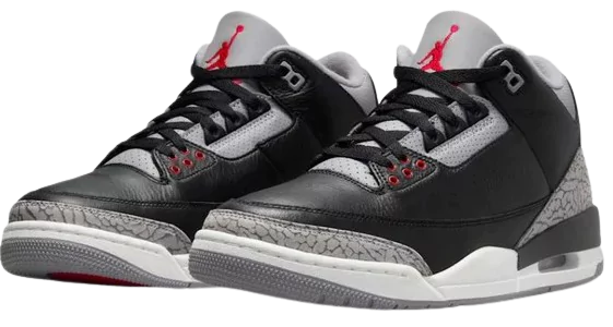 Side View of Jordan 3 Retro OG Black Cement